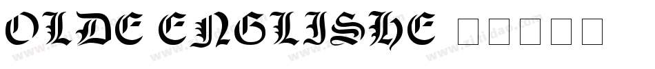 Olde Englishe字体转换